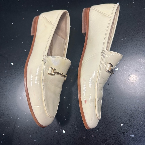 Sam Edelman Woman’s 6.5 Loraine Patent White Leather Loafers - Picture 4 of 7